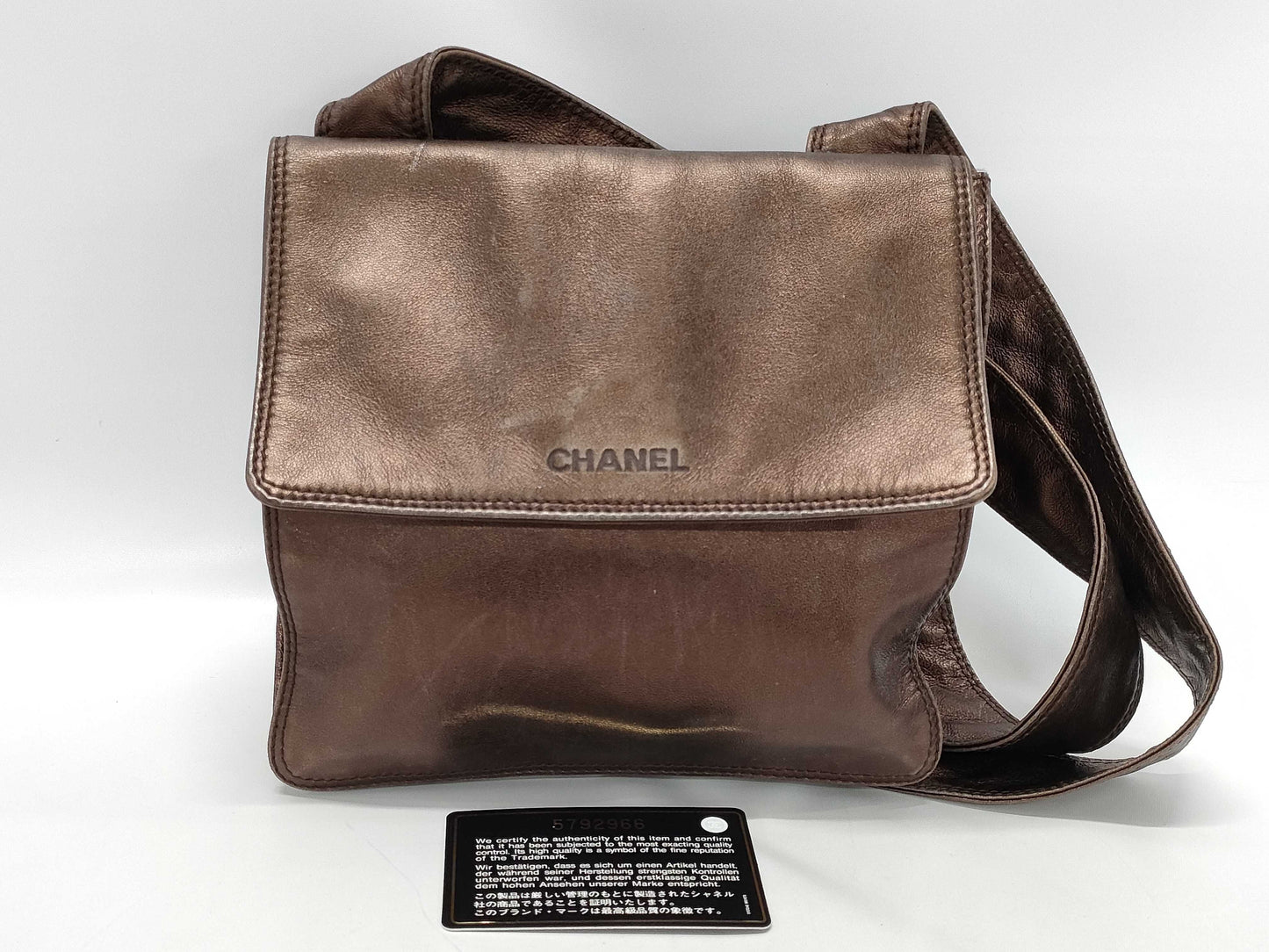 CHANEL CHANEL Coco Mark CC Patent Leather Shoulder Bag