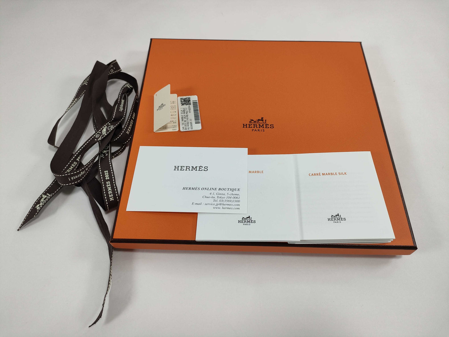 HERMES Carre 90 Kyoto Marble Other Accessories