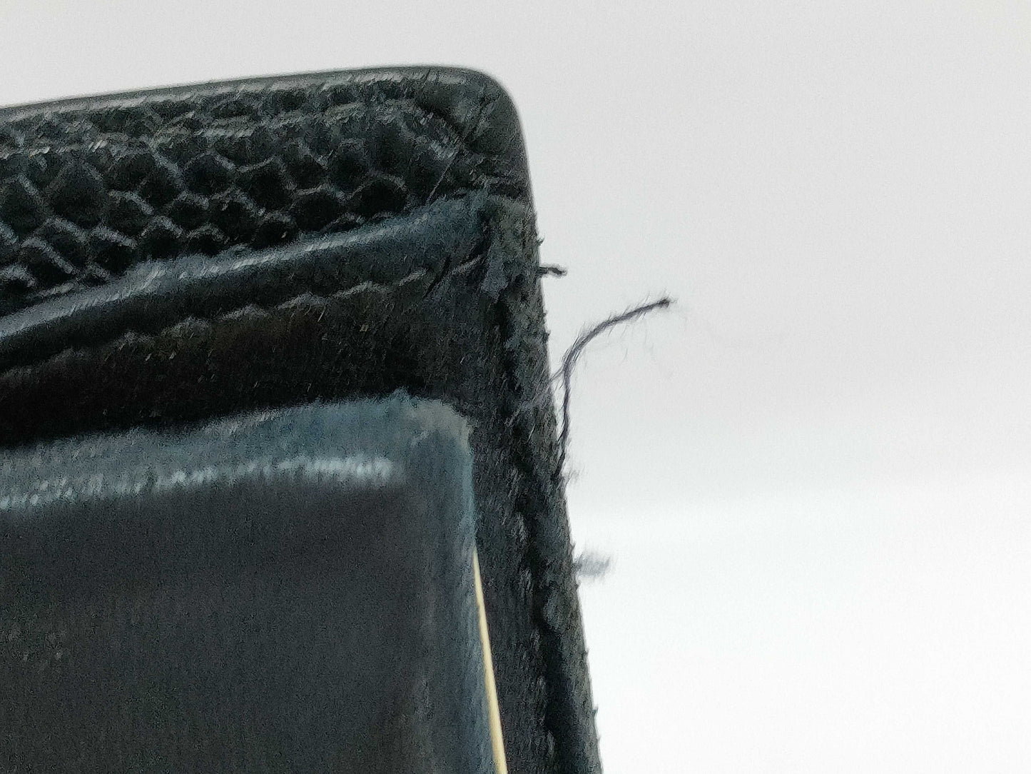 CHANEL Caviar Leather Bi-fold Wallet with Hook and Snap Closure, Black