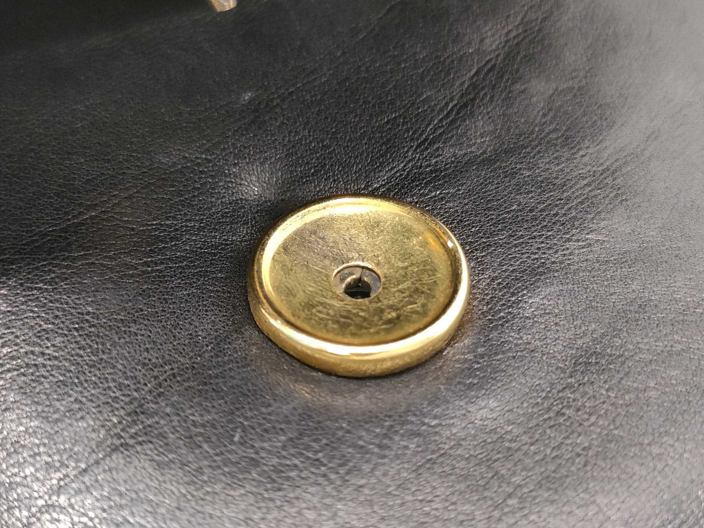 CHANEL Coco Mark Lambskin Waist Pouch in Black with Gold Hardware