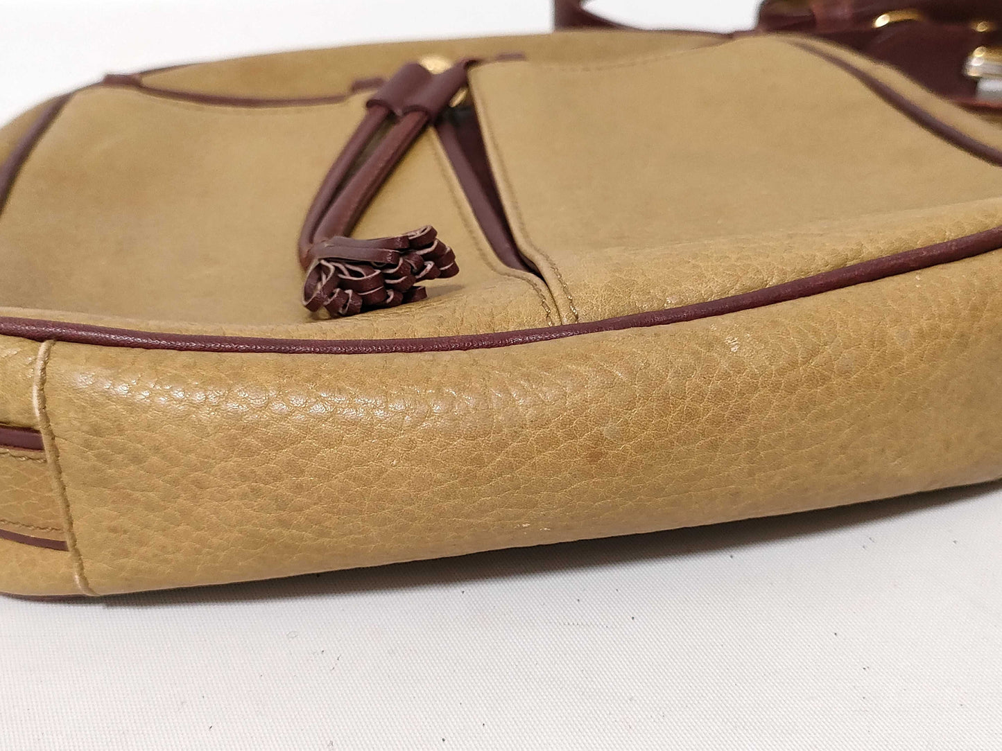 Cartier Must Cartier Must Line Leather Shoulder Bag Brown
