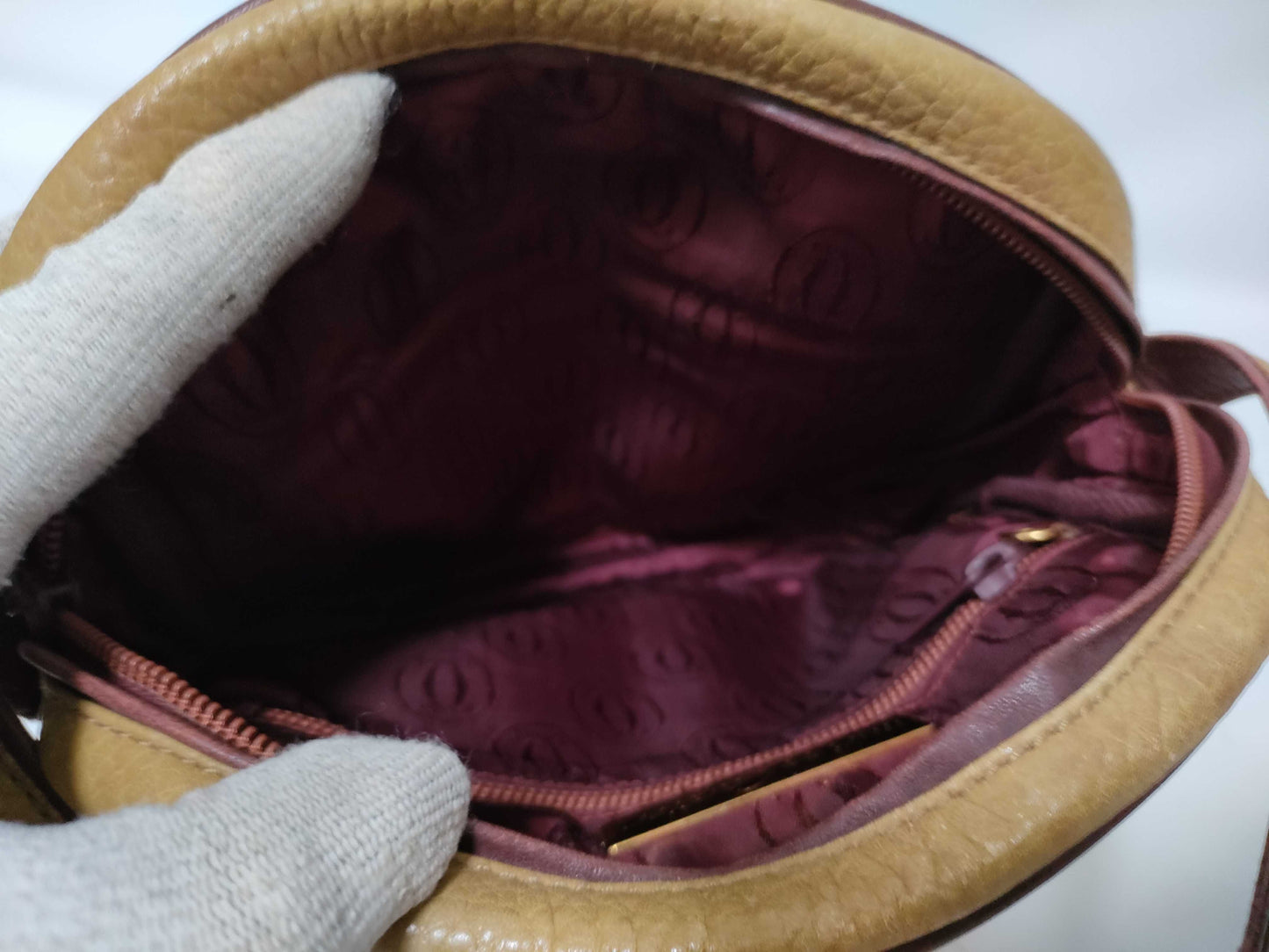 Cartier Must Cartier Must Line Leather Shoulder Bag Brown