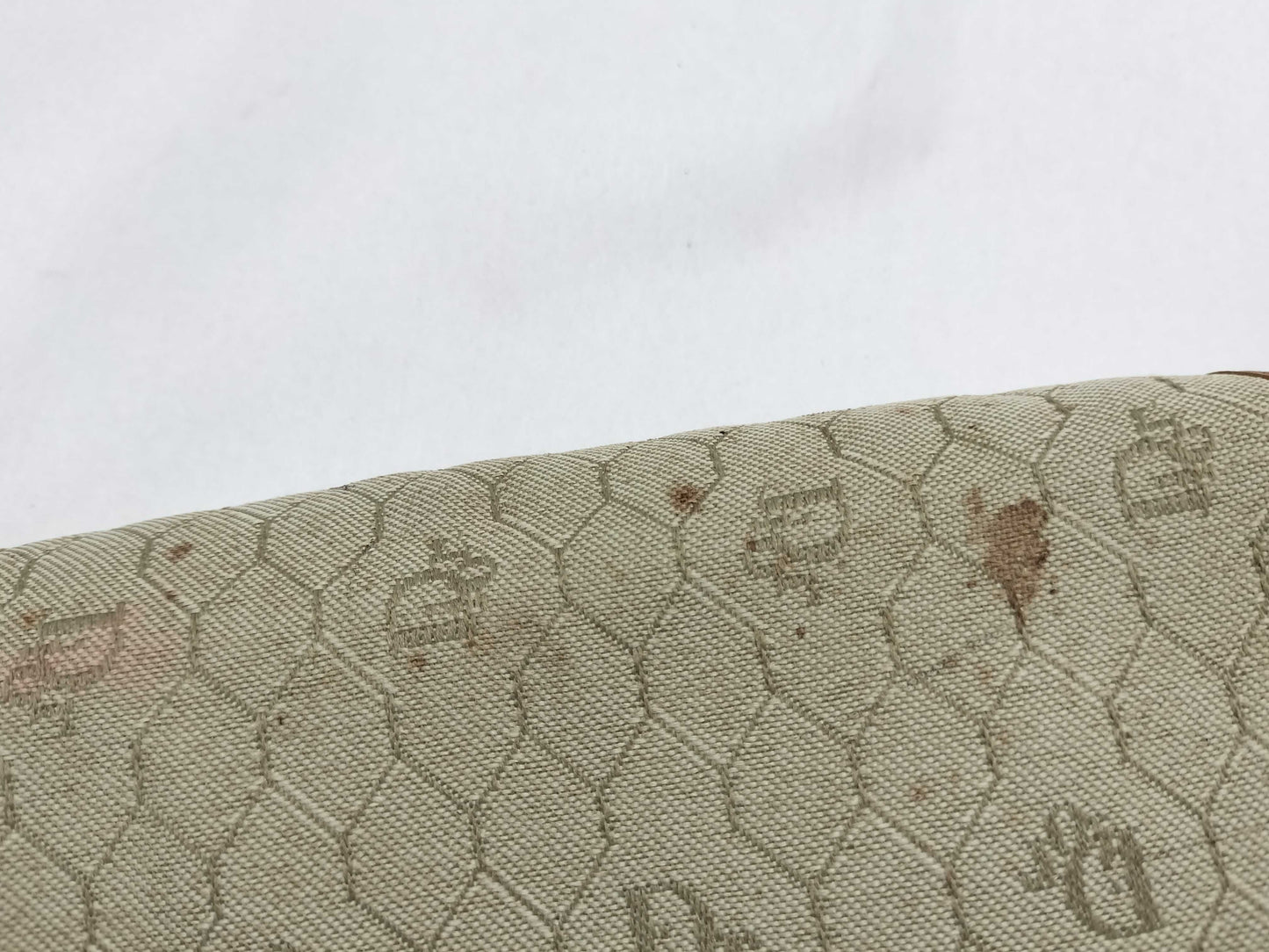 Dior Christian Dior Canvas Shoulder Bag Gray x Camel Shoulder Bag