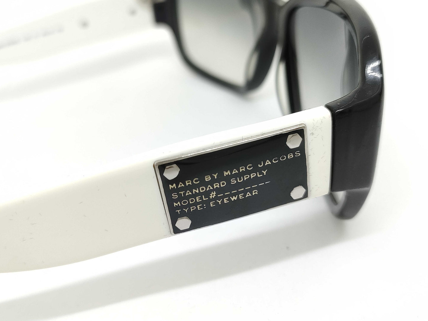 MARC BY MARC JACOBS Plastic Sunglasses 075/N/S Black/White