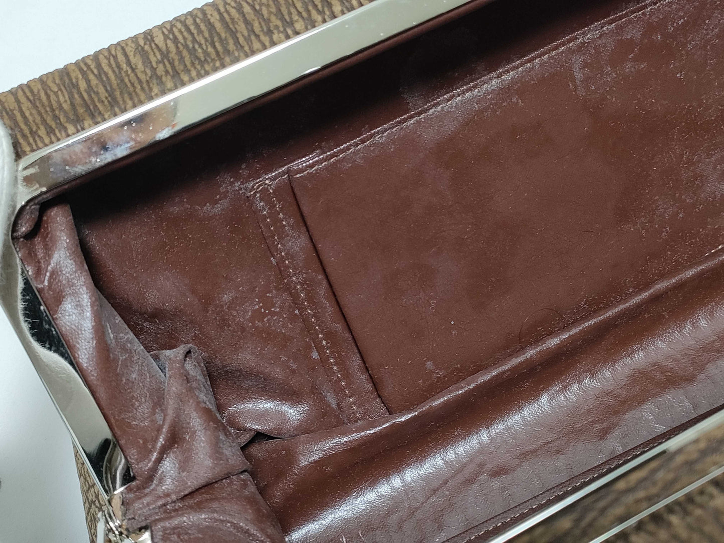 JRA Sharkskin Handbag Brown Handbag