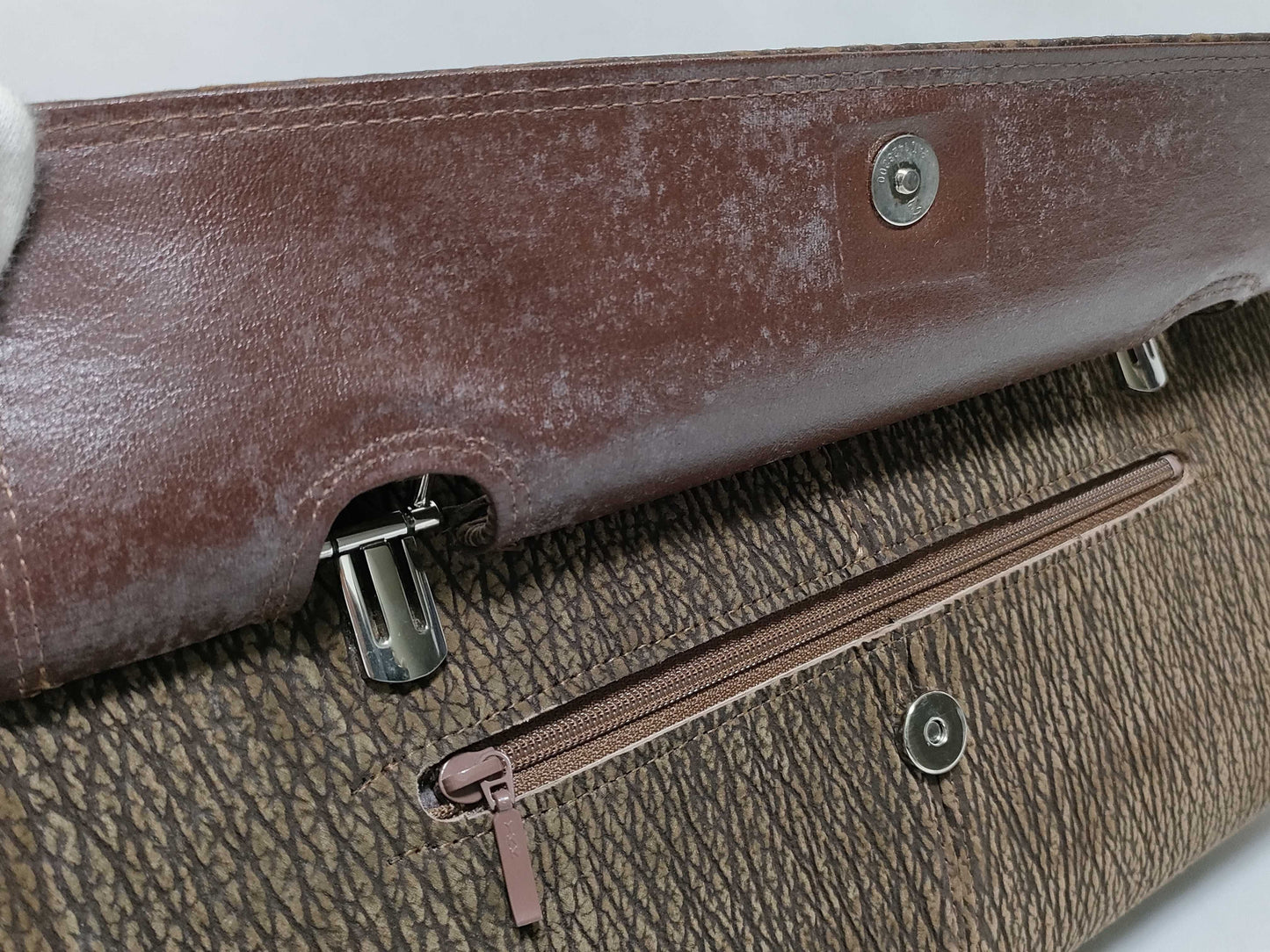 JRA Sharkskin Handbag Brown Handbag