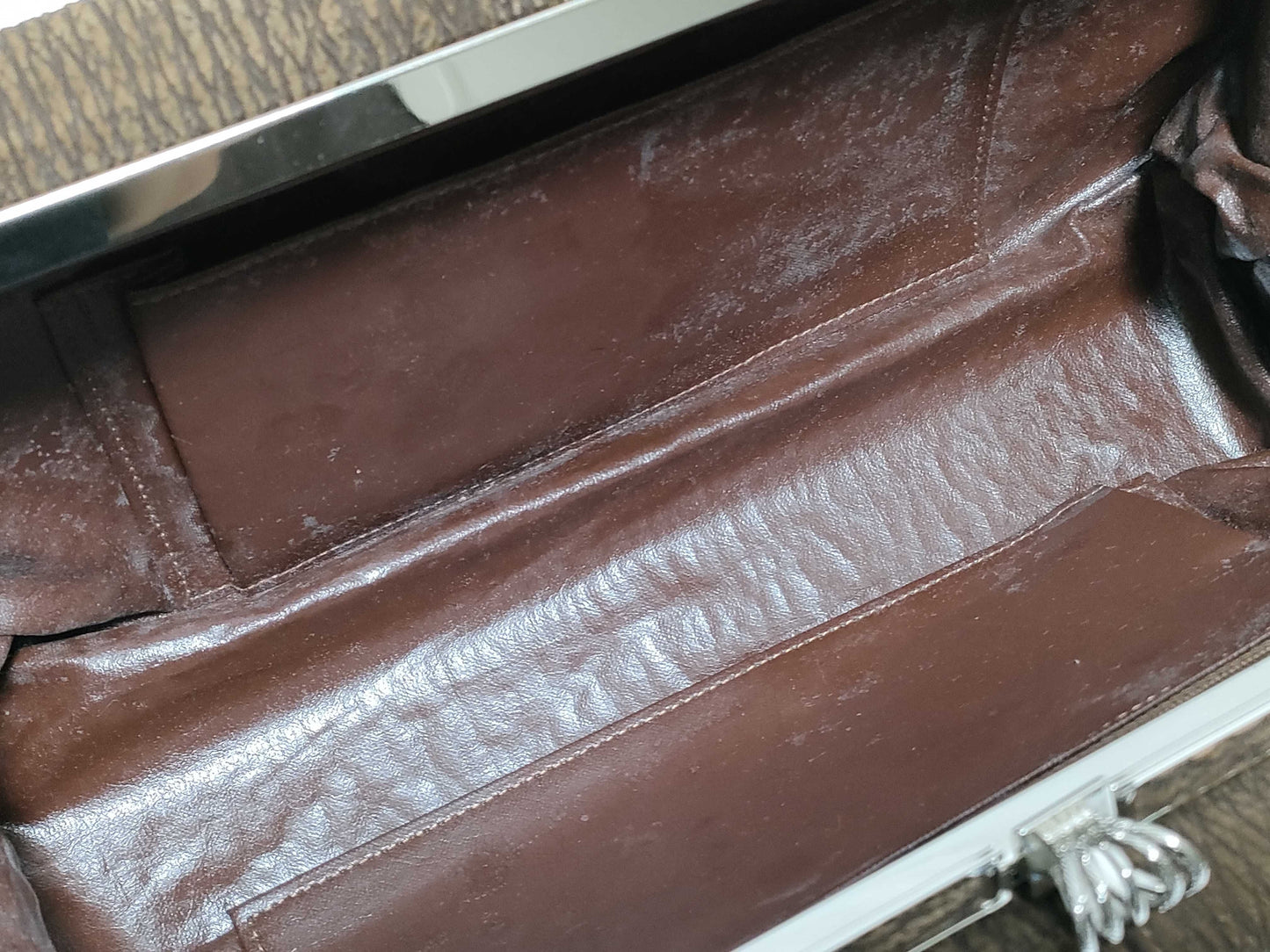 JRA Sharkskin Handbag Brown Handbag