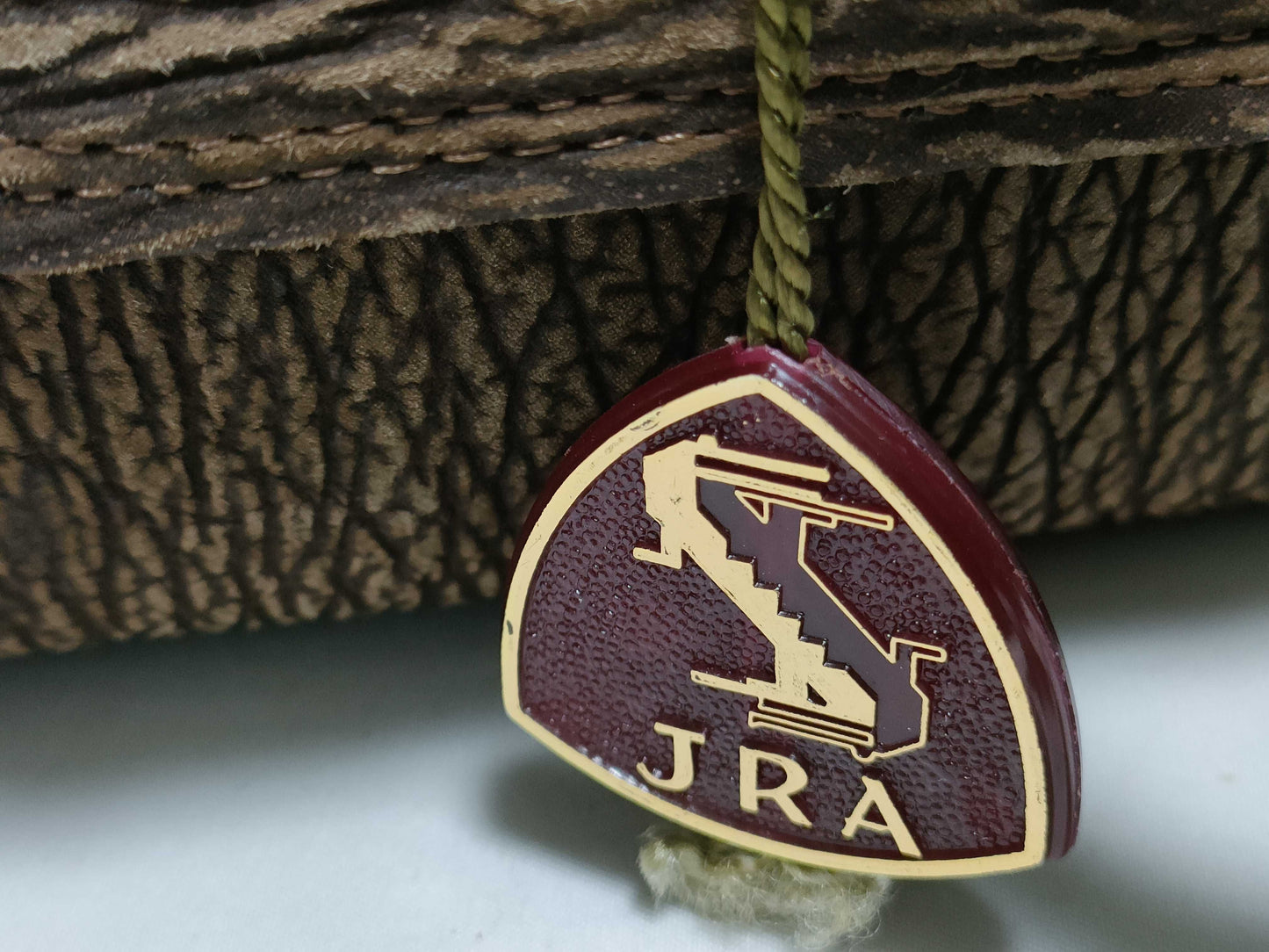 JRA Sharkskin Handbag Brown Handbag