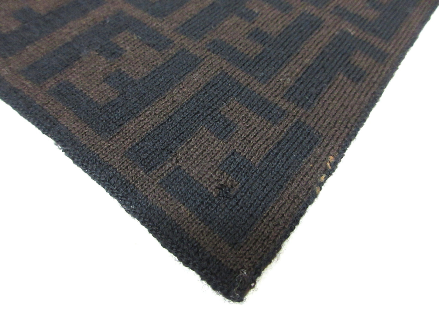 FENDI FF logo wool scarf