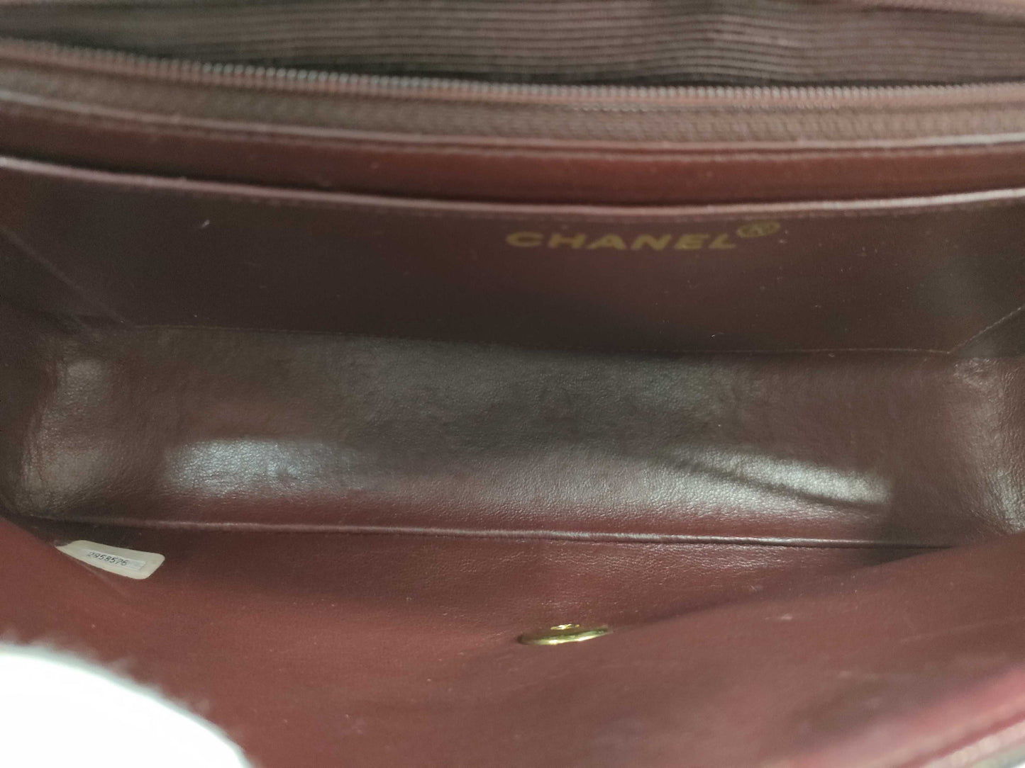 CHANEL Matelasse Handbag, GP Hardware, Lambskin, Black
