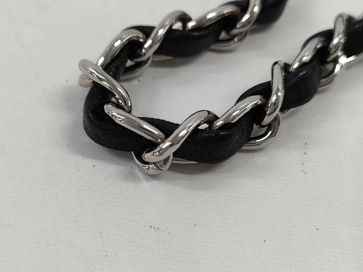 CHANEL Mini Matelasse Chain Shoulder Bag with Silver Hardware and Lambskin in Black
