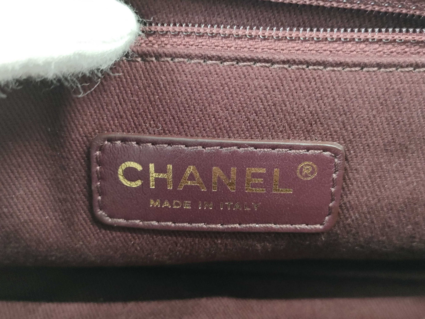 CHANEL Shoulder Bag, GP Hardware, Lambskin, Gray, Shoulder Bag
