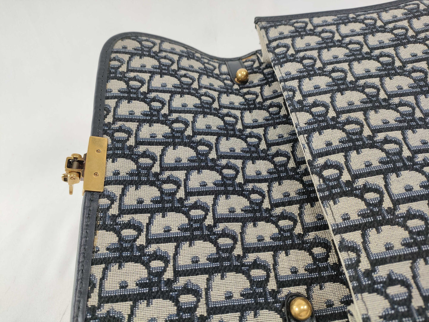Dior Trotter Addict Shoulder Bag Canvas Navy