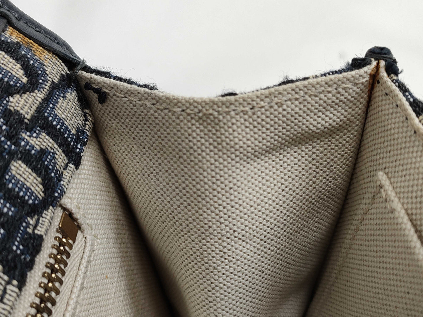 Dior Trotter Addict Shoulder Bag Canvas Navy