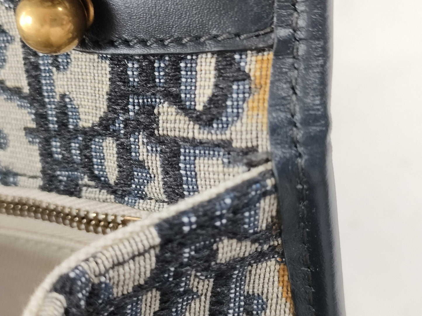 Dior Trotter Addict Shoulder Bag Canvas Navy