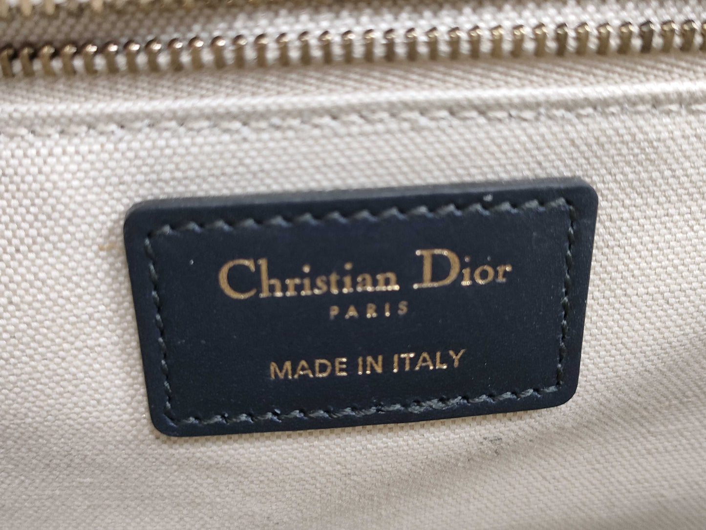 Dior Trotter Addict Shoulder Bag Canvas Navy