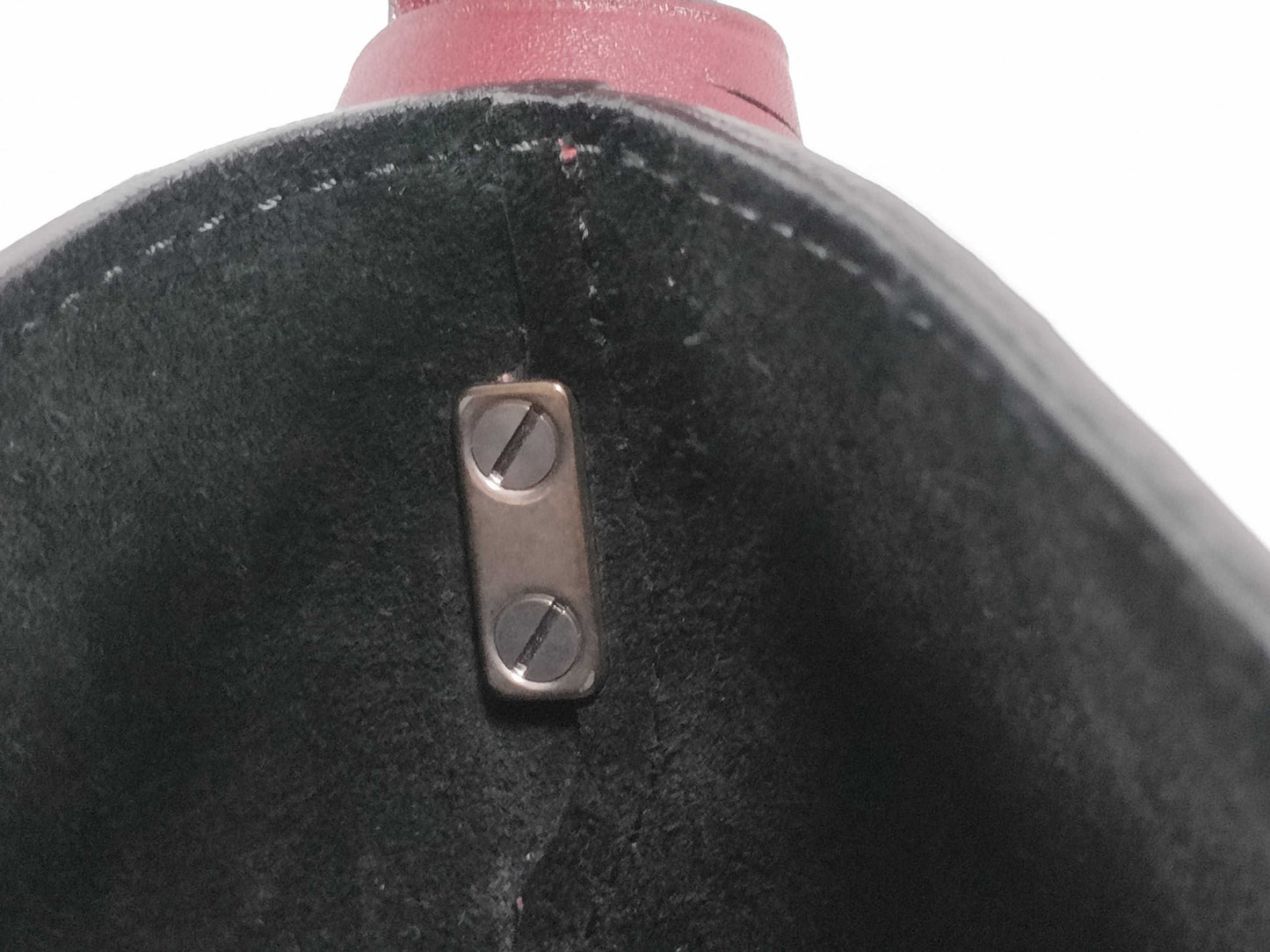 LOUIS VUITTON N 94590 Cuir Nuance NN14PM Calfskin Ruby Handbag