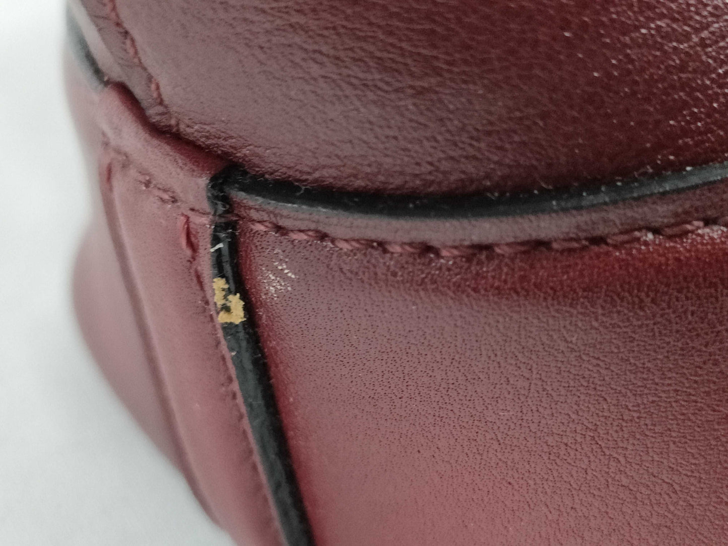 LOUIS VUITTON N 94590 Cuir Nuance NN14PM Calfskin Ruby Handbag
