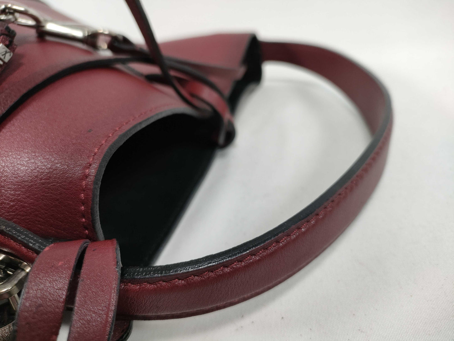 LOUIS VUITTON N 94590 Cuir Nuance NN14PM Calfskin Ruby Handbag