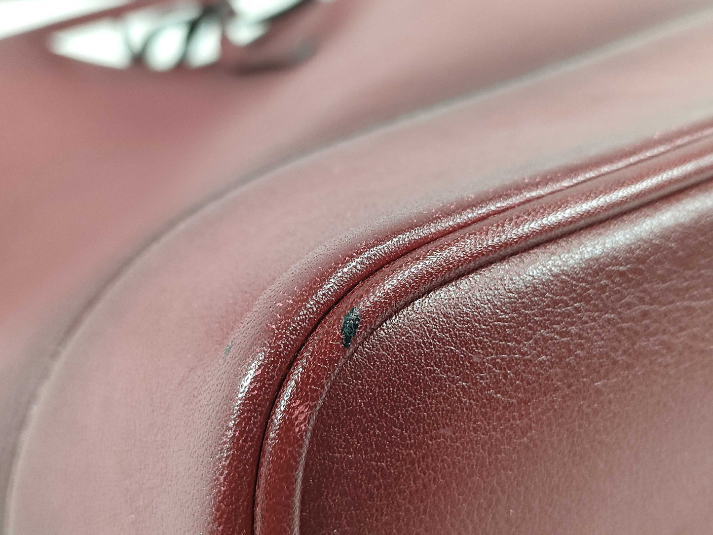 LOUIS VUITTON N 94590 Cuir Nuance NN14PM Calfskin Ruby Handbag
