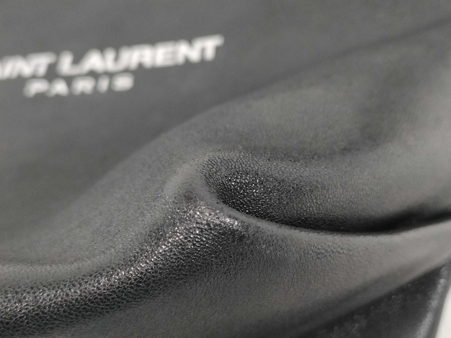 SAINT LAURENT 583328 Drawstring Shoulder Bag in Black Leather