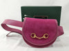 GUCCI Horsebit Waist Bag Suede Pink Waist Bag