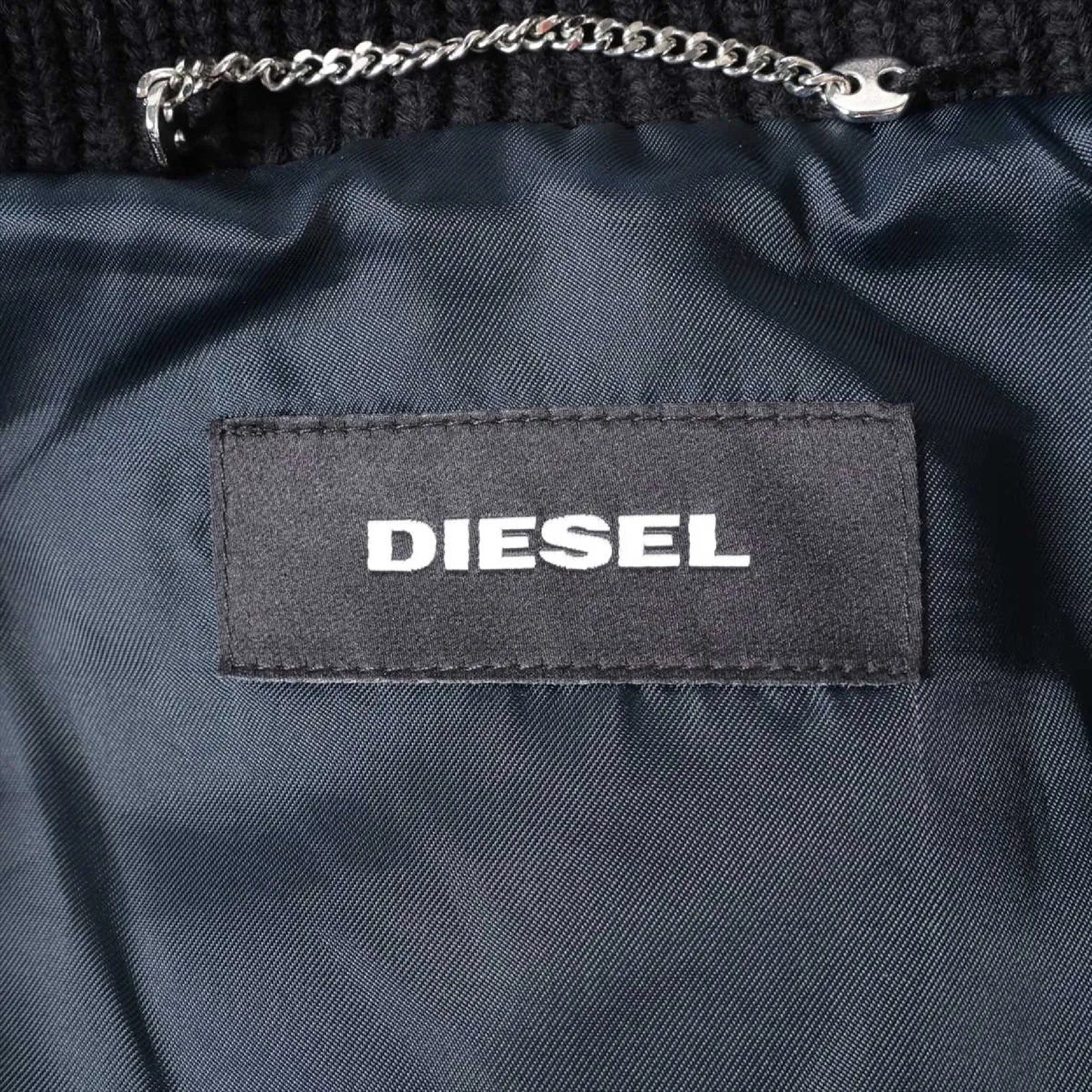 Diesel Wool Jacket M Black Goat Coat