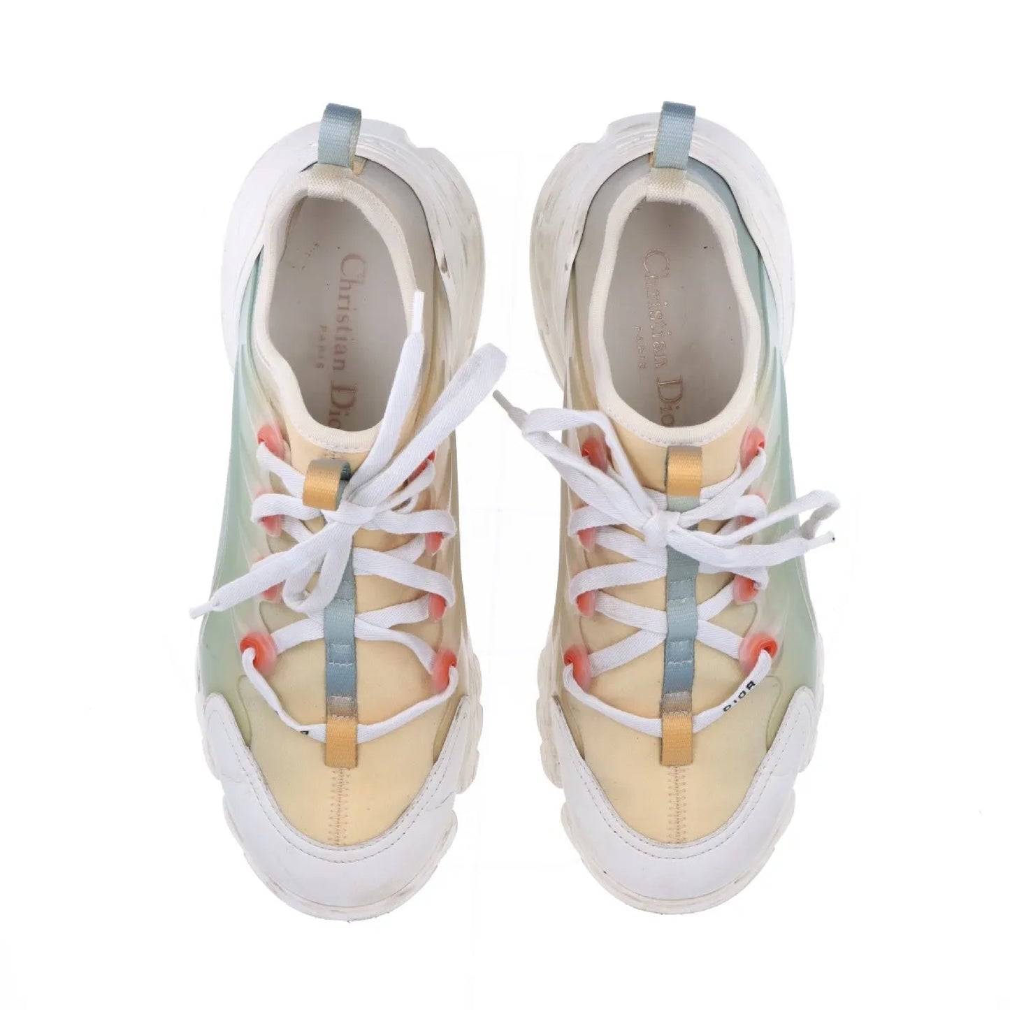 Dior Christian Dior Fabric Sneakers, Size 37 1/2