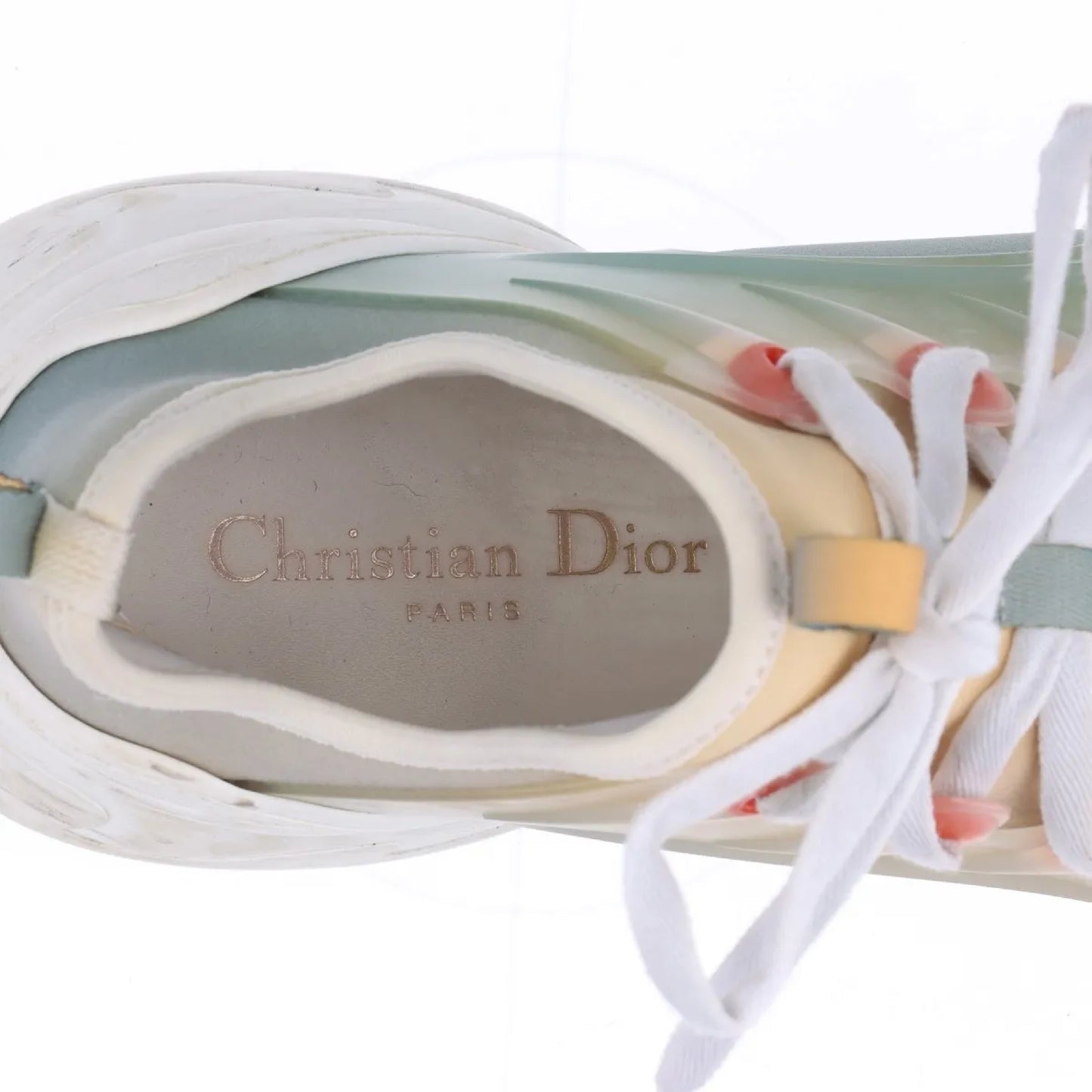 Dior Christian Dior Fabric Sneakers, Size 37 1/2