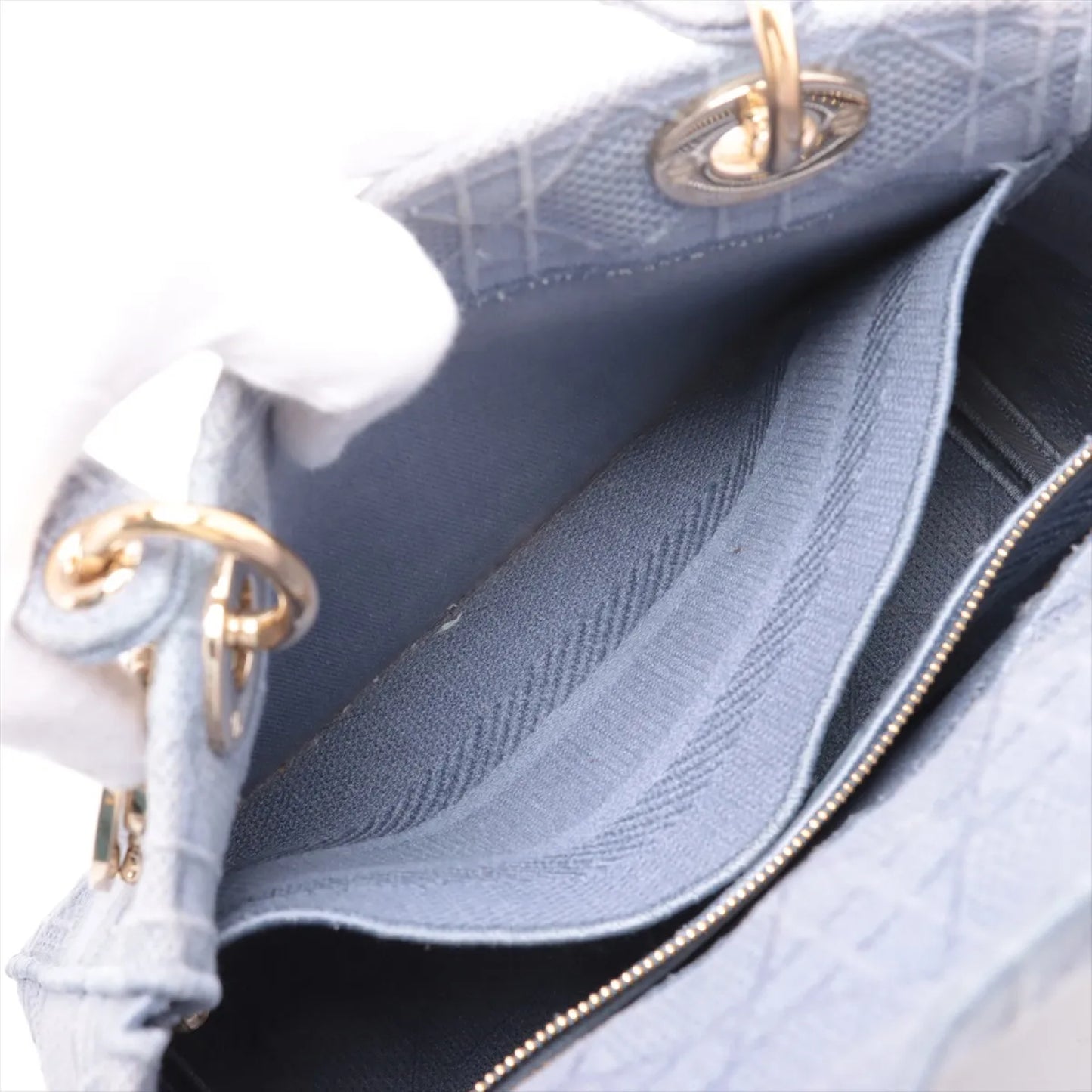 Dior Christian Dior Lady Dee-Lite Medium Canvas Dust Bag Handbag