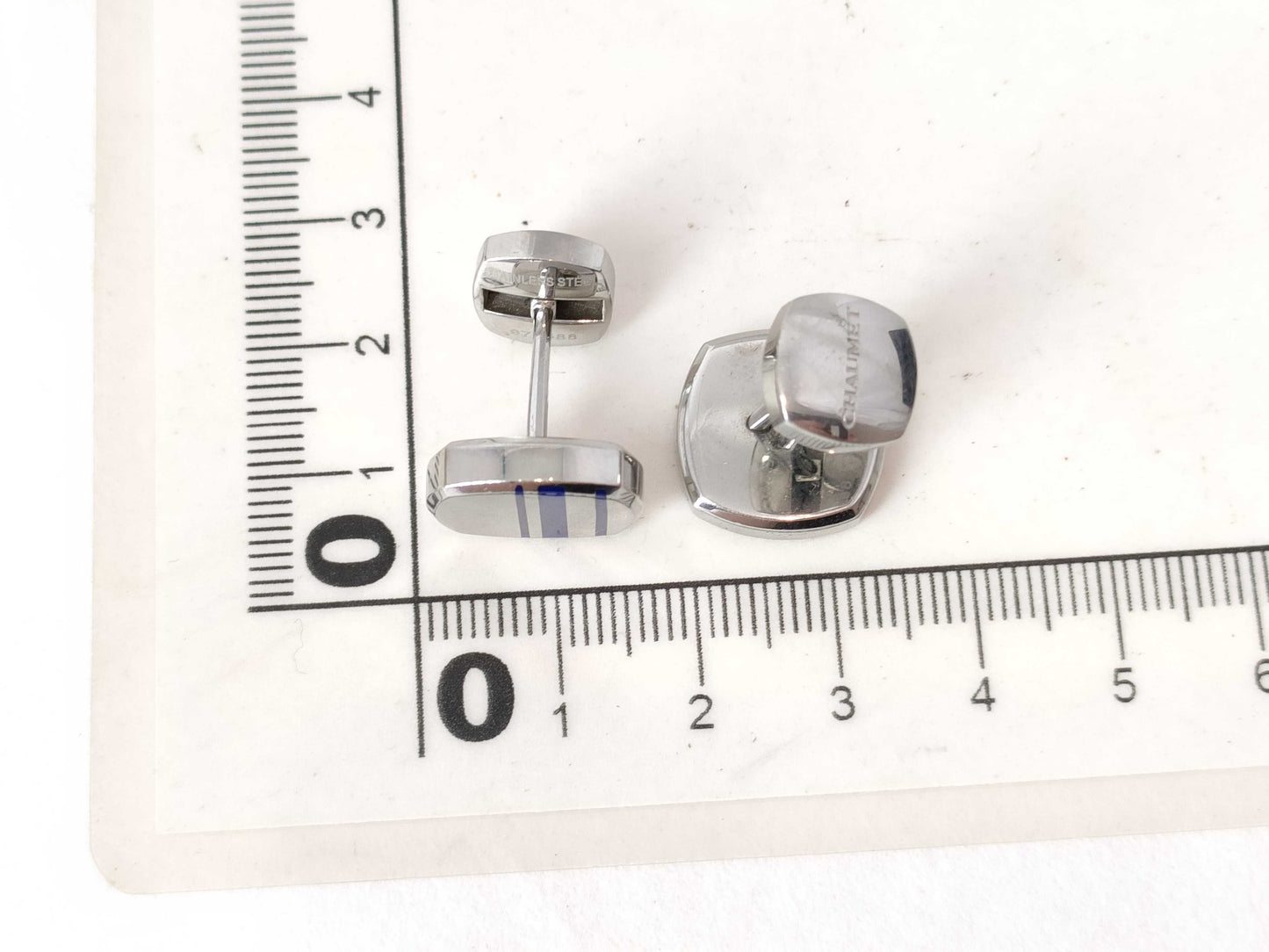 CHAUMET Stainless Steel Cufflinks Tie Clips & Cufflinks