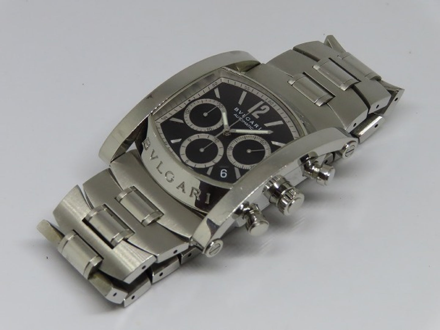 BVLGARI Assioma AA48SCH L8052 Automatic Black Dial Men's Watch