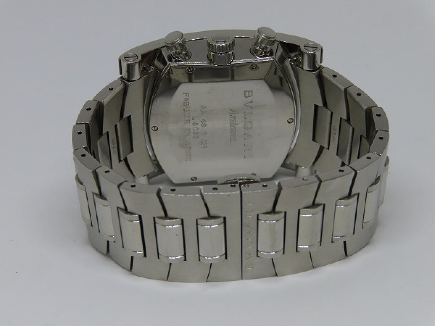 BVLGARI Assioma AA48SCH L8052 Automatic Black Dial Men's Watch