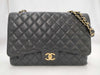 CHANEL Caviar Skin Matelasse W Maxi Shoulder Bag