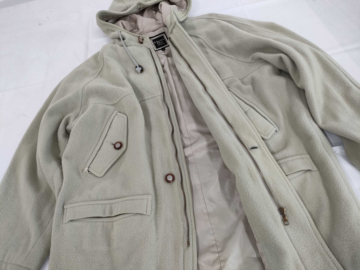 Dior Christian Dior CD Button Men's Wool Outerwear L Coat