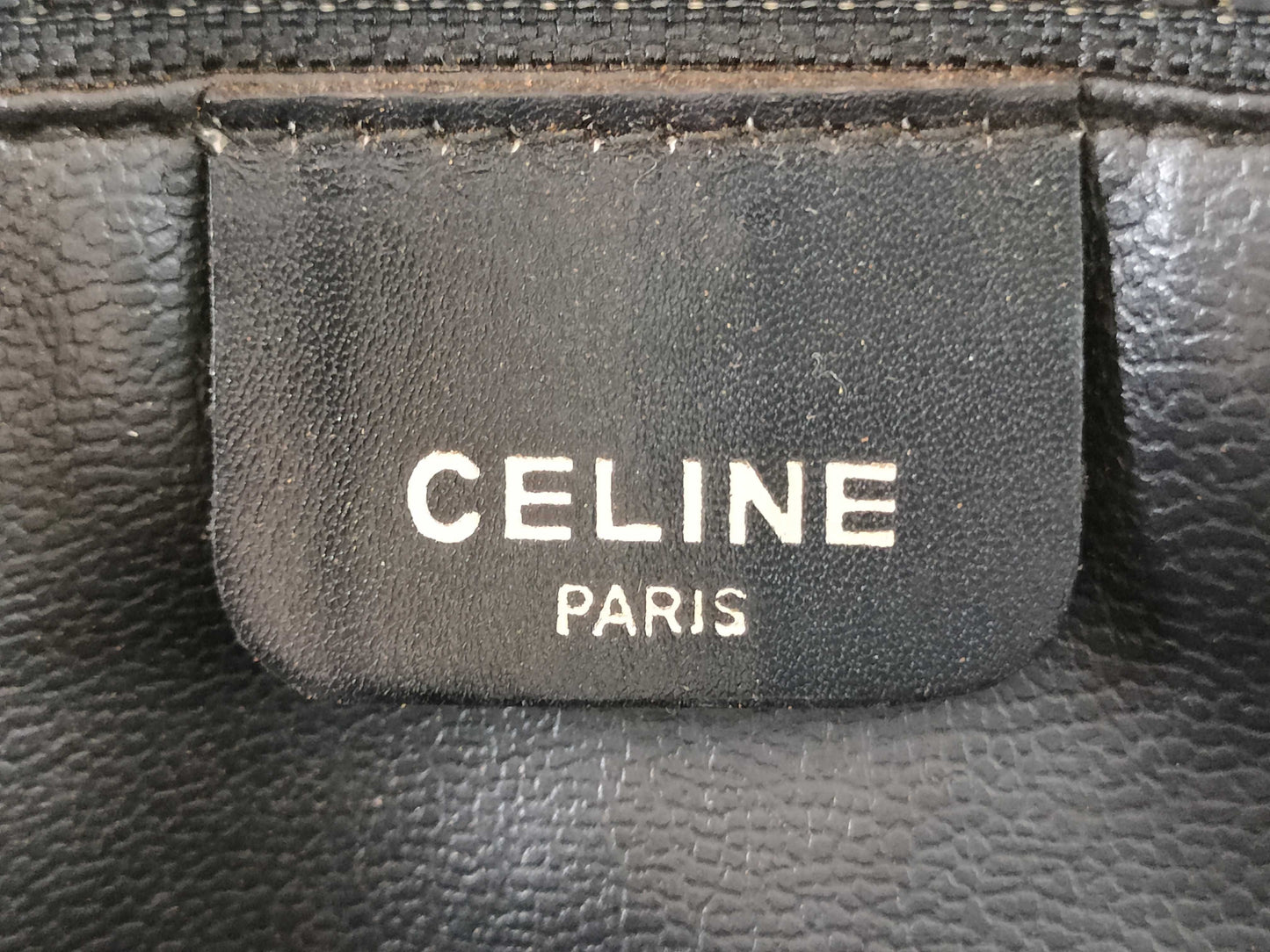 CELINE Leather Triomphe Hardware Handbag