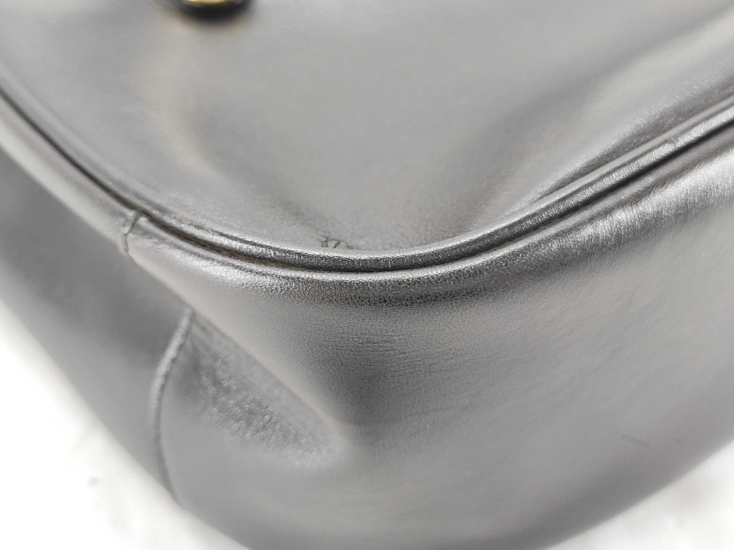 CELINE Leather Triomphe Hardware Handbag