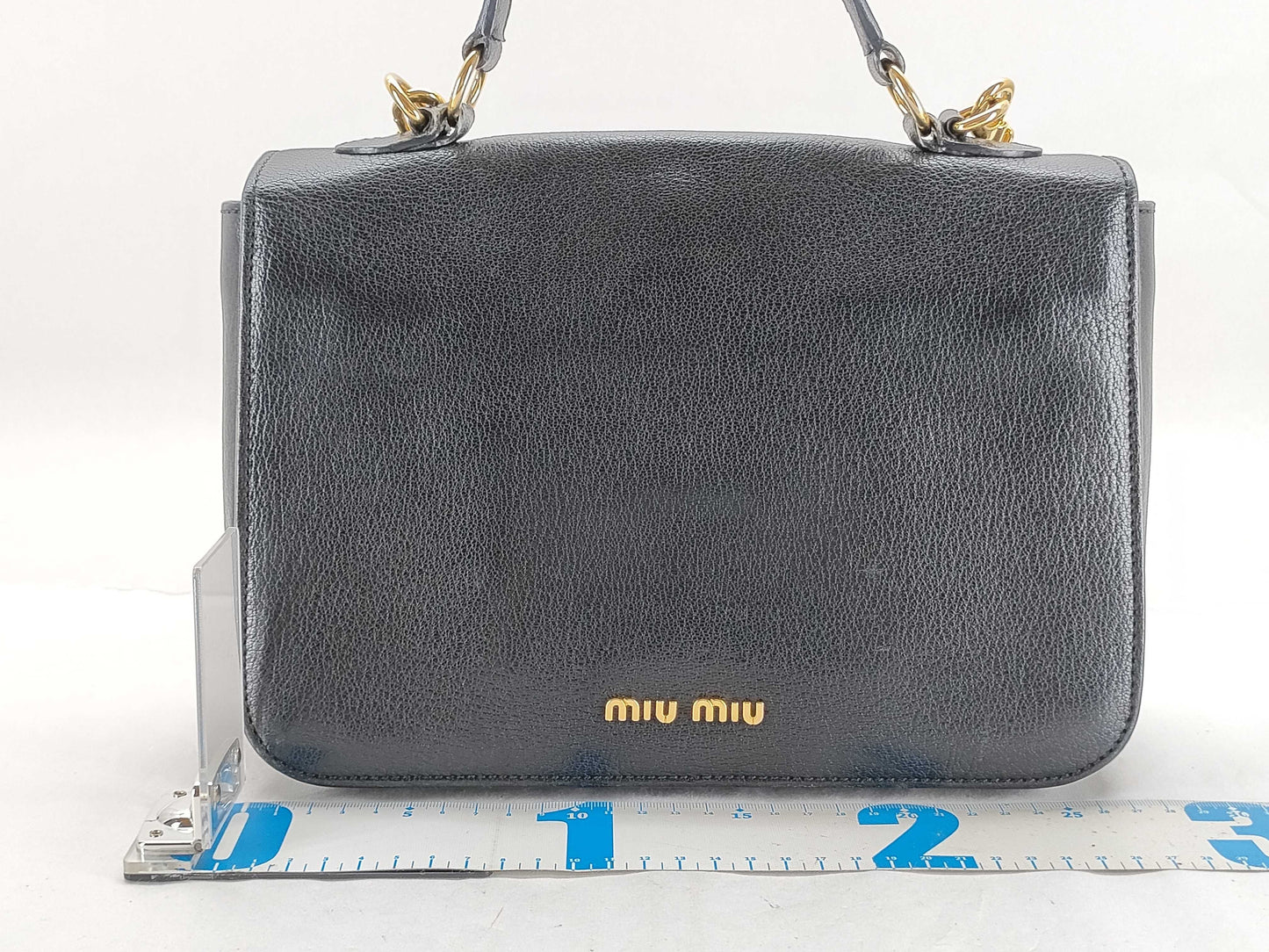 Miu Miu Madras Leather 2-Way Shoulder Bag