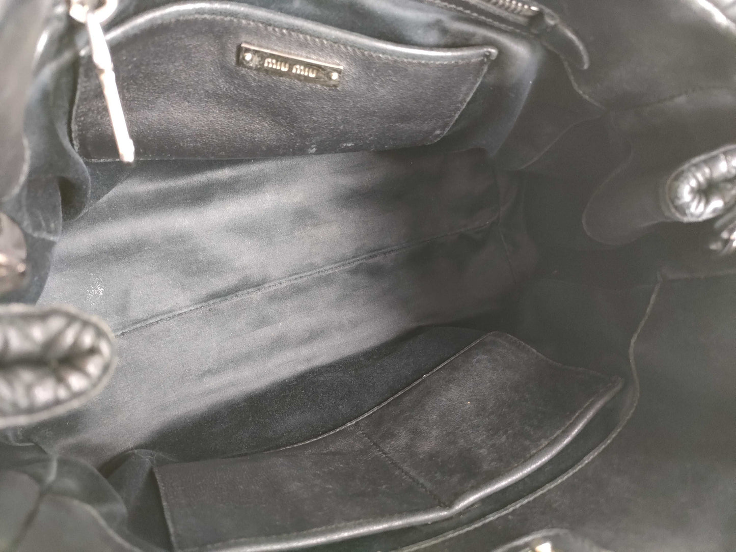 Miu Miu Matelasse Leather Shoulder Bag Tote Bag
