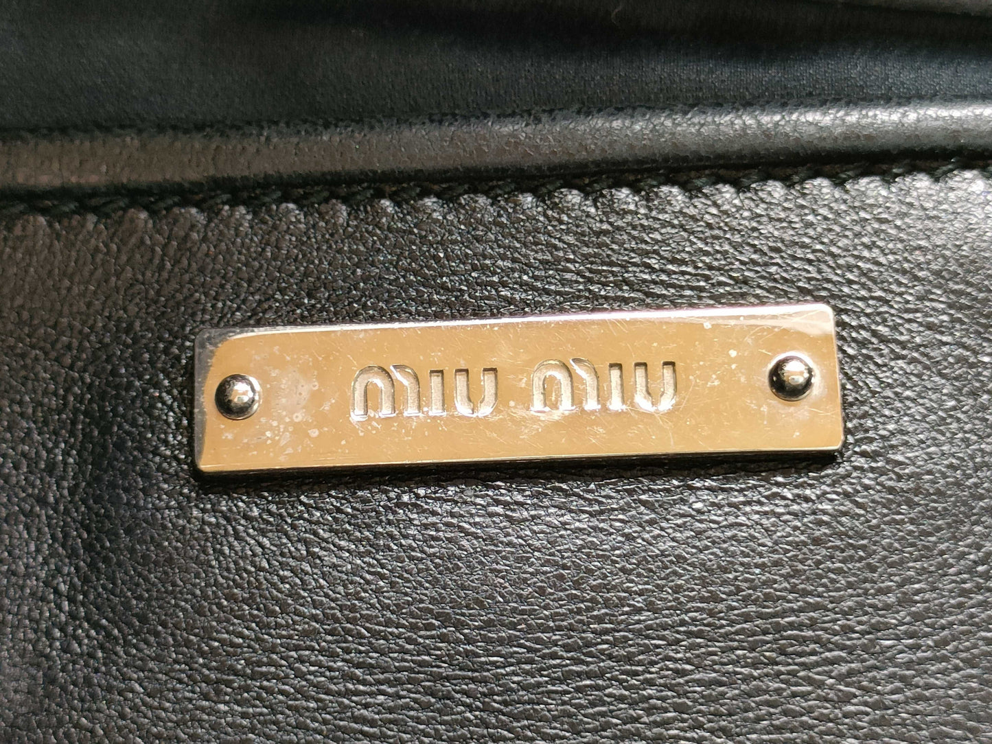 Miu Miu Matelasse Leather Shoulder Bag Tote Bag