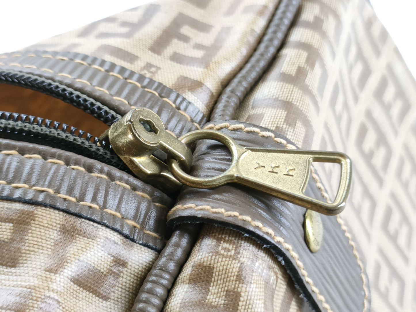 FENDI Zucchino PVC Boston Bag Boston Bag