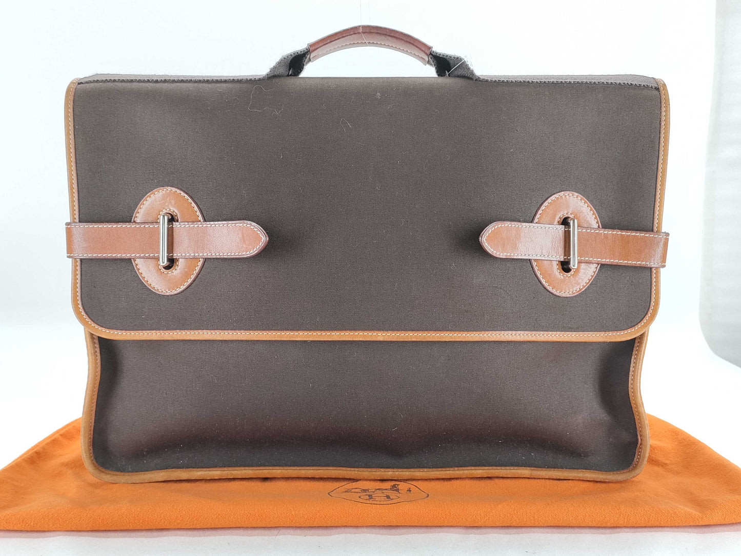 HERMES Buenaventura PM Toile Officier Business Bag