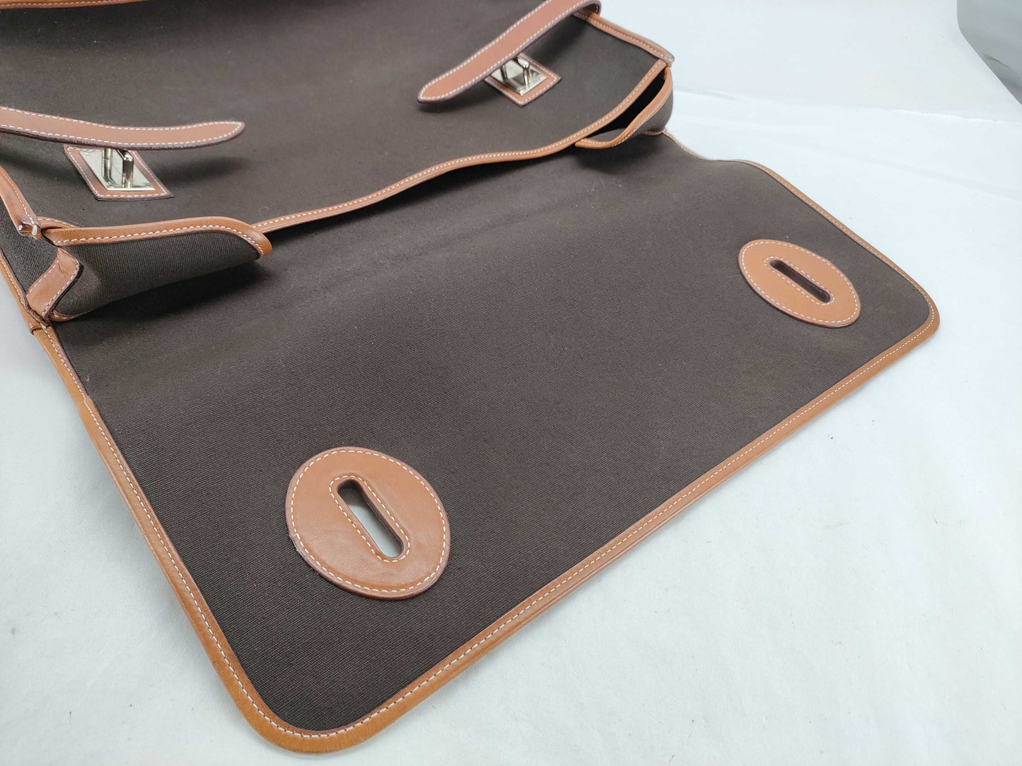 HERMES Buenaventura PM Toile Officier Business Bag