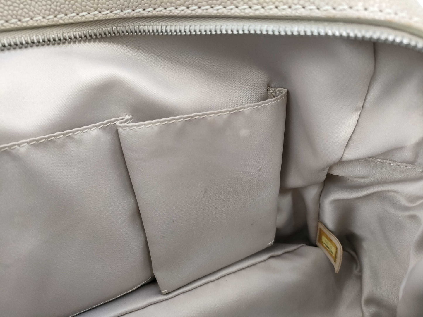 CHANEL Caviar Matelasse Chain Shoulder Bag with Silver Hardware