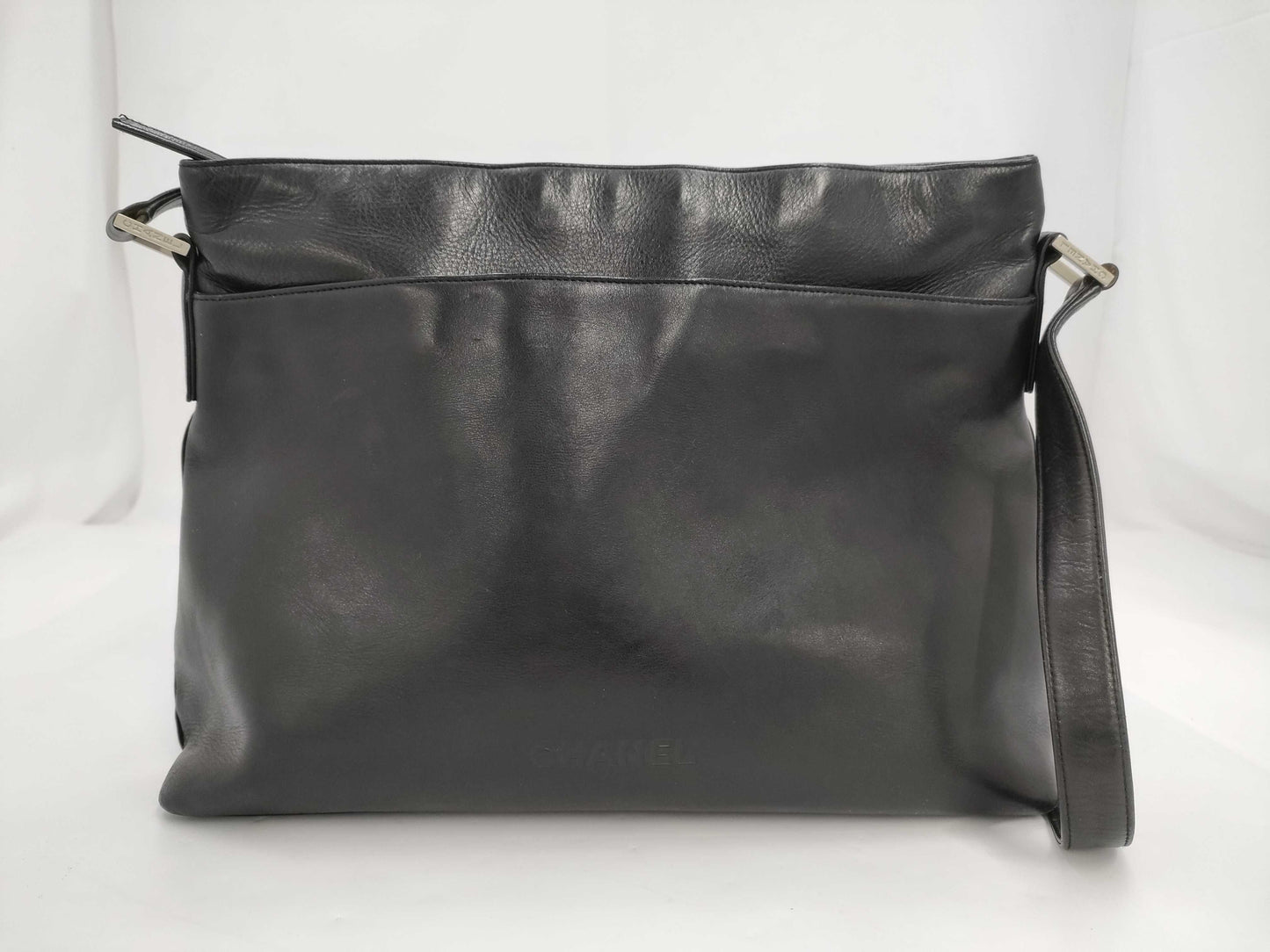 CHANEL Lamb Logo Shoulder Bag