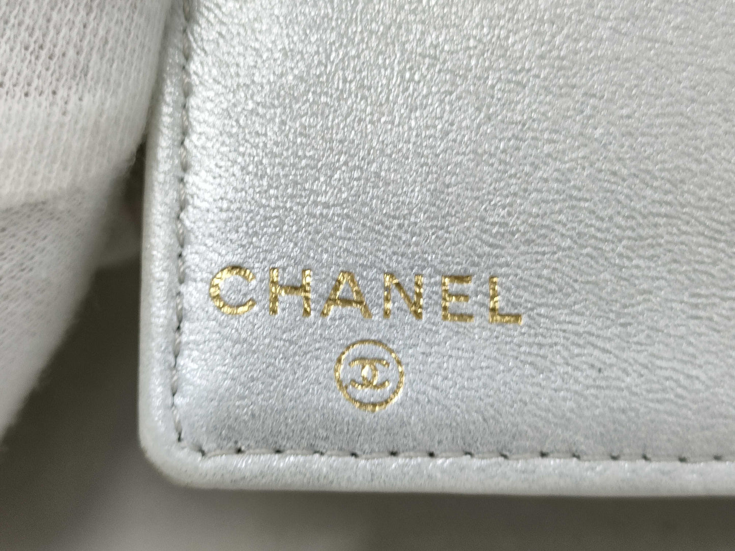 CHANEL Caviar Skin Caviar Coco Mark Wallet