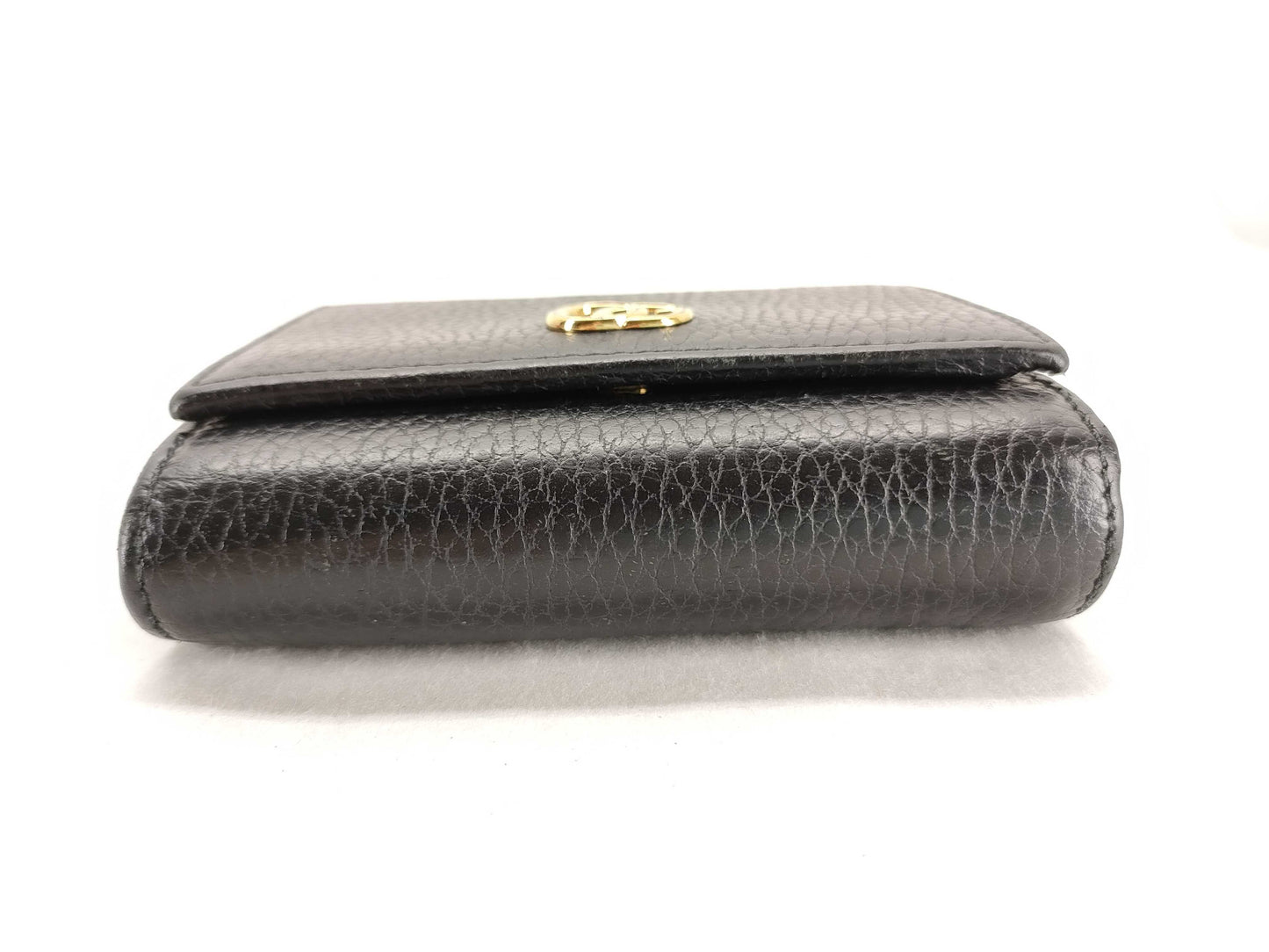 GUCCI GG Marmont Leather Tri-Fold Compact Wallet