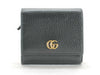 GUCCI GG Marmont Leather Tri-Fold Compact Wallet