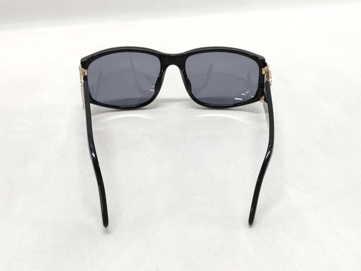 CHANEL Coco Mark Rhinestone Sunglasses with Case