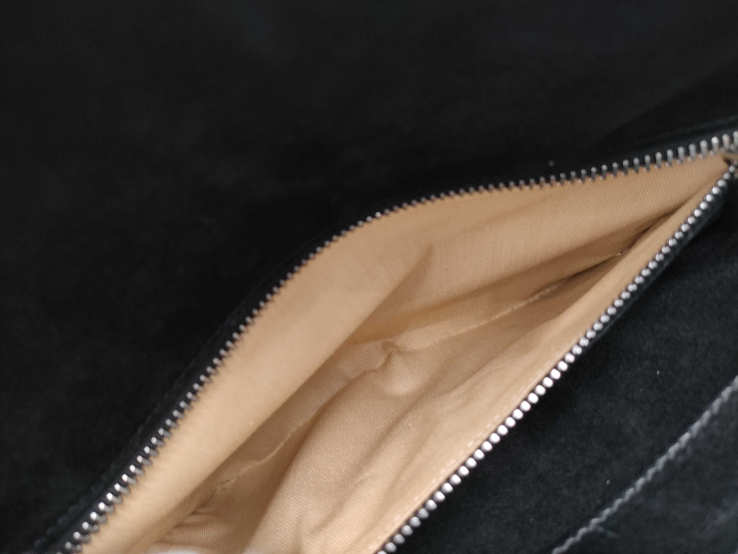 HIROFU Handbag Black Leather H Logo Bag